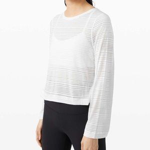 lululemon athletica White Long Sleeve Tee